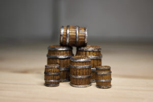 D&D Wooden Barrel Miniature