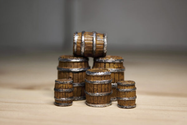 D&D Wooden Barrel Miniature